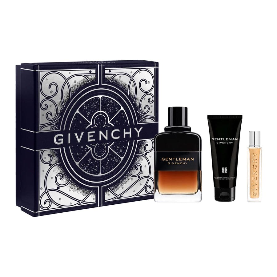 Gentleman Réserve Privée Estuche EDP 100 ml, travel spray 12.5 ml, hair and body shower gel 75 ml — Givenchy